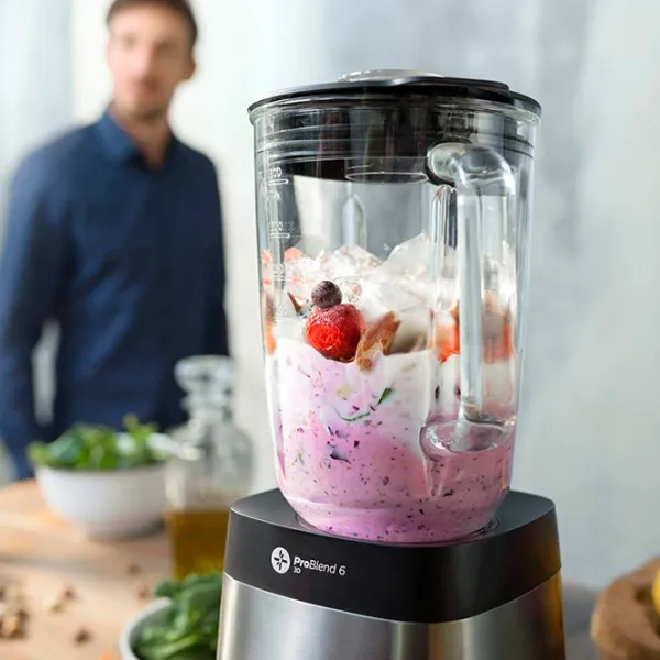 Blender staționar Philips HR3655/00 1400 W / Silver photo 6