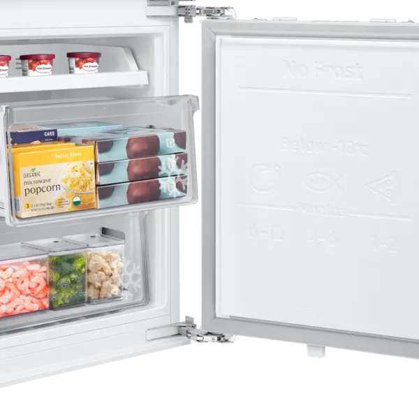 Frigider încorporabil Samsung BRB267154WW/UA cu congelator jos 261 l / 177.5 cm / White photo 6