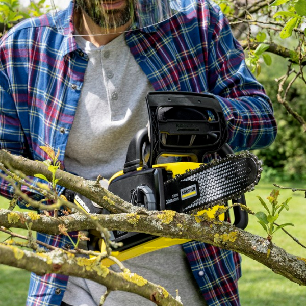 Цепная пила KARCHER CNS 18-30 Battery аккумуляторный/ Желтый photo 6