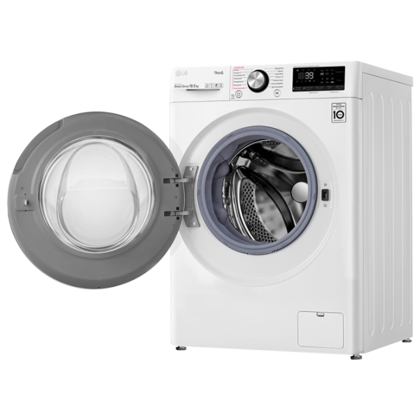Mașină de spălat LG TW4V9RW9W 10.5 kg / 1400 rpm / White photo 7