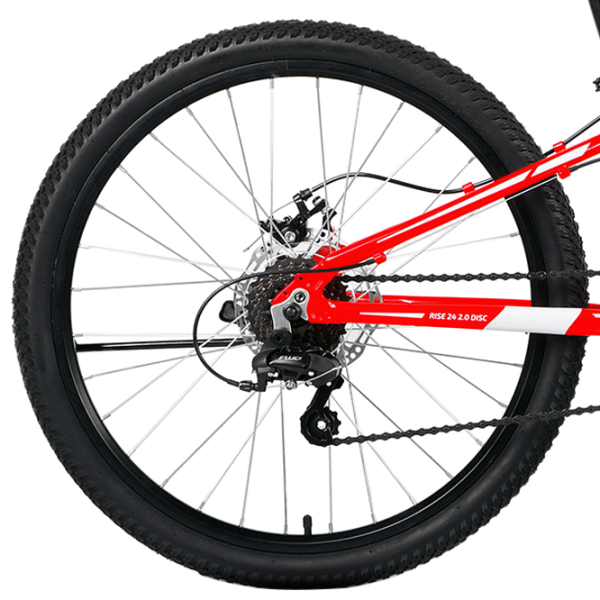 Велосипед Forward Rise 24" 11" Алюминий/ Красный Белый photo 2