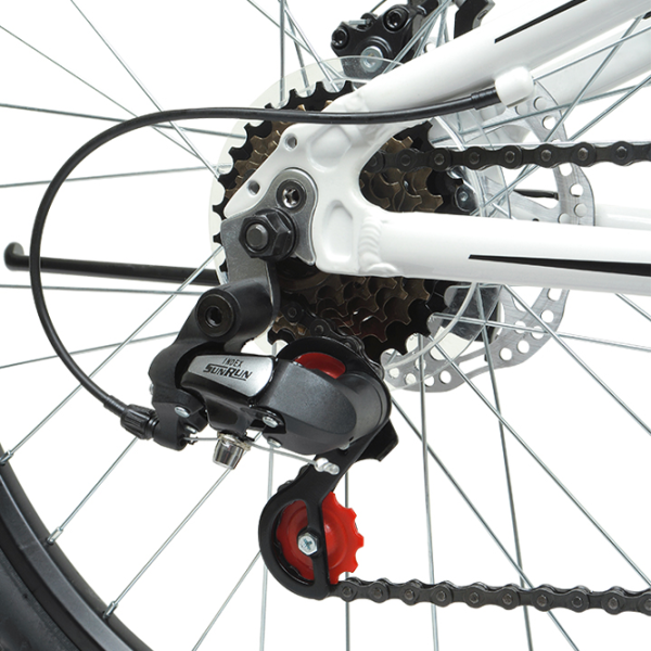 Bicicletă Forward Rise 24" 11" Aluminiu/ White Black photo 3 Bicicletă Forward Rise 24" 11" Aluminiu/ White Black photo 3