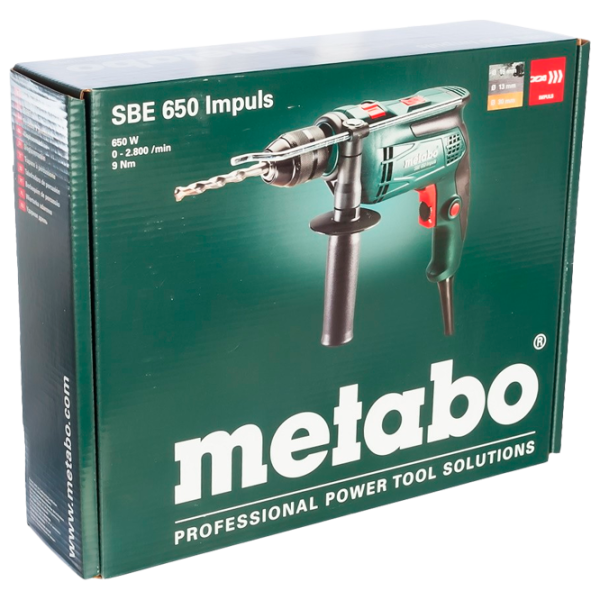 Дрель Metabo SBE 650 (600672000) 650 Вт/ 2800 об/ мин photo 8