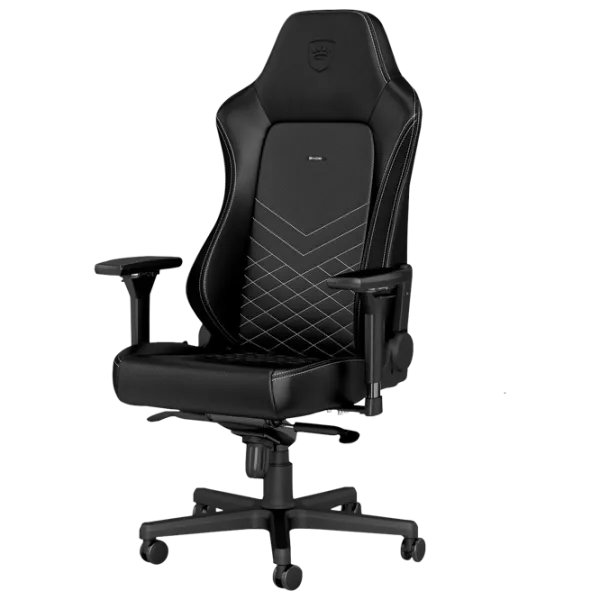 Scaun Gaming NOBLECHAIRS HERO White Black photo 2