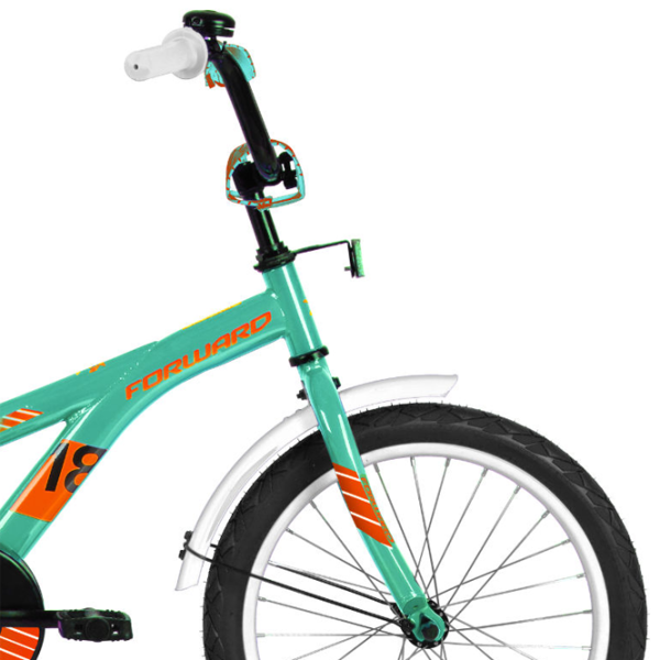 Велосипед Forward Crocky 18" 16" Сталь/ Бирюзовый Оранжевый photo 4 Велосипед Forward Crocky 18" 16" Сталь/ Бирюзовый Оранжевый photo 4