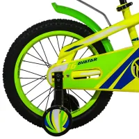 Bicicletă Fulger Avatar Kid 16" Oțel/ Yellow Green photo 3