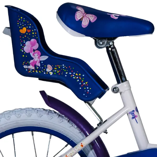 Bicicletă Fulger Fairy 16" 9.5" Oțel/ White Violet photo 3