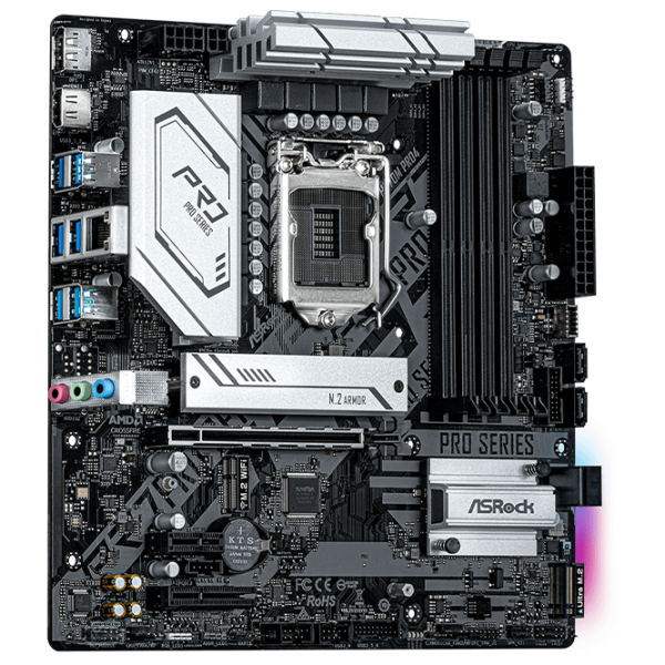 Placă de bază ASRock H570M PRO4 mATX/ Intel H570 photo 3