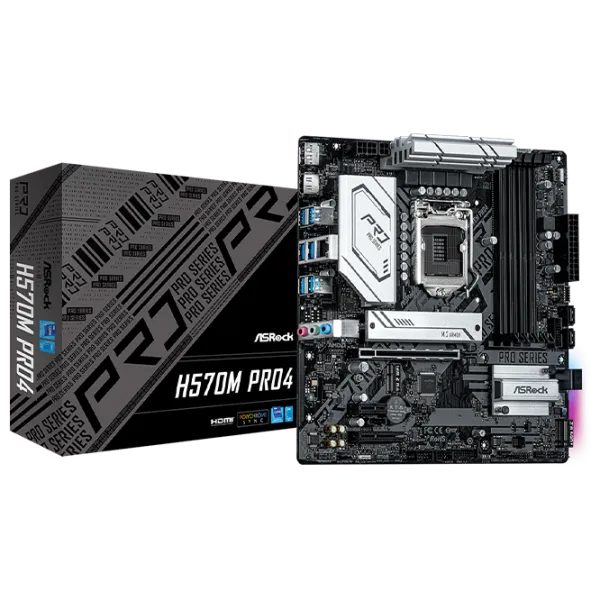 Placă de bază ASRock H570M PRO4 mATX/ Intel H570 photo 5