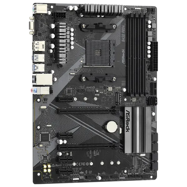 Материнская плата ASRock B450 PRO4 R2.0 ATX/ AMD B450 photo 2