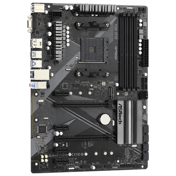 Материнская плата ASRock B450 PRO4 R2.0 ATX/ AMD B450 photo 2