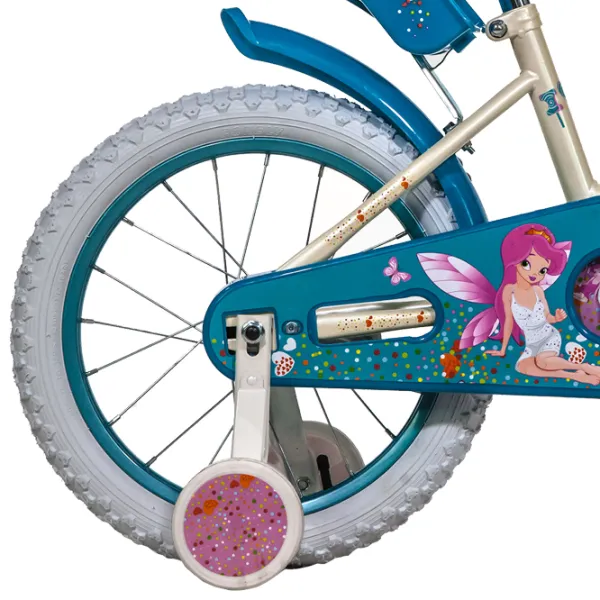 Bicicletă Fulger Fairy 16" 9.5" Oțel/ Blue White photo 2 Bicicletă Fulger Fairy 16" 9.5" Oțel/ Blue White photo 2
