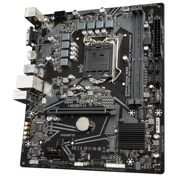 Материнская плата Gigabyte H510M H 1.0 mATX/ Intel H510 photo 3