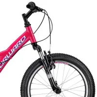 Велосипед Forward Dakota 20" 10.5" Сталь/ Розовый Белый photo 4