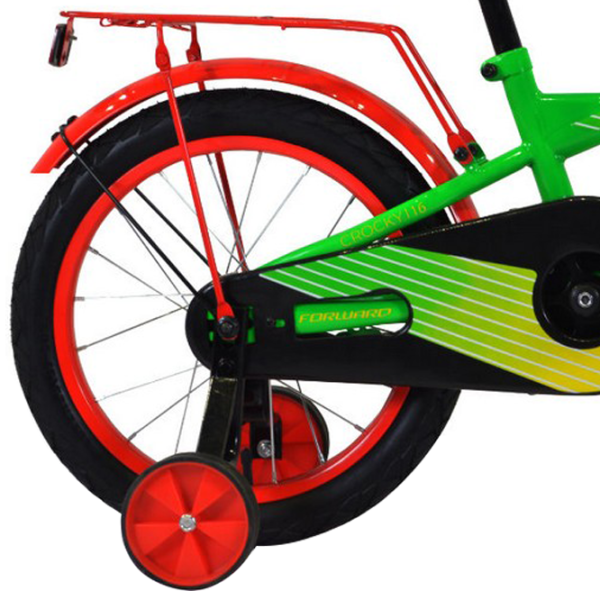 Bicicletă Forward Crocky 16" 14" Oțel/ Green Yellow photo 2