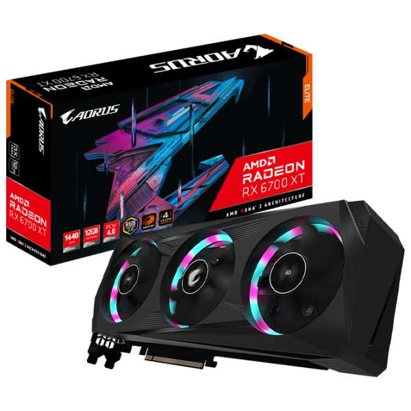 Видеокарта Gigabyte Radeon RX 6700 XT ELITE 12G  / 12 ГБ photo 9