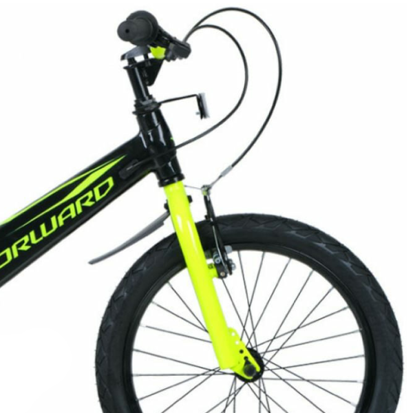 Велосипед Forward Cosmo 14" 10" Сталь/ Черный Зелёный photo 4