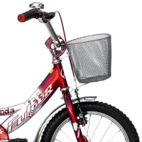 Bicicletă Fulger Panda 16" 9.5" Oțel/ Red White photo 3