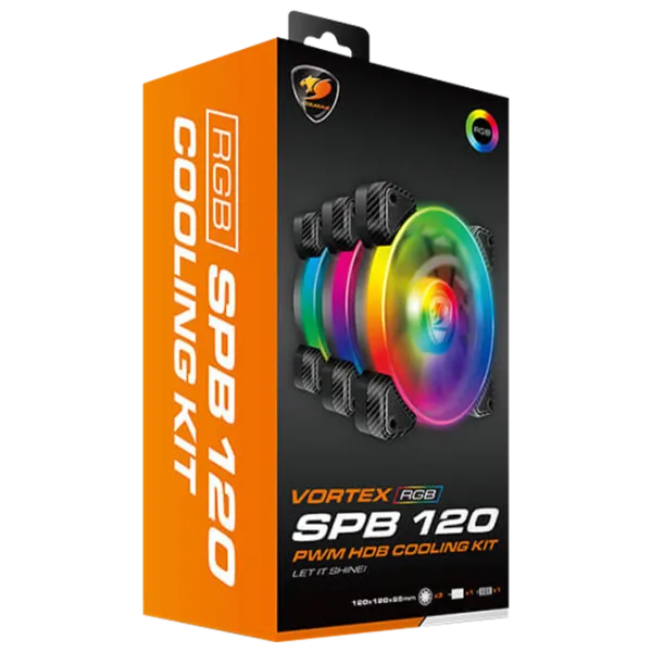 Cooler Cougar VORTEX RGB SPB 120 Hidrodinamic/ 1500 rpm photo 5