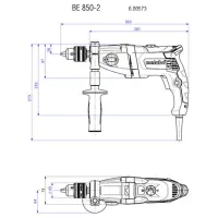 Mașină de găurit Metabo BE 850-2 (600573810) 850 W / 3100 rot/min photo 5