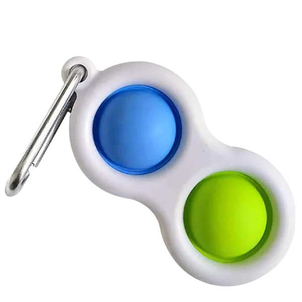 Игрушка антистресс Simple Dimple Два пузыряs Белый Белый photo 2 Игрушка антистресс Simple Dimple Два пузыряs Белый Белый photo 2