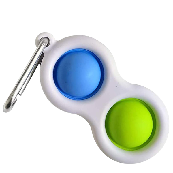 Игрушка антистресс Simple Dimple Два пузыряs Белый Белый photo 2 Игрушка антистресс Simple Dimple Два пузыряs Белый Белый photo 2