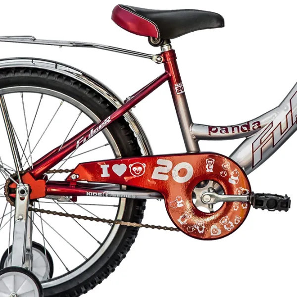 Bicicletă Fulger Panda 20" 11.6" Oțel/ Red Silver photo 3
