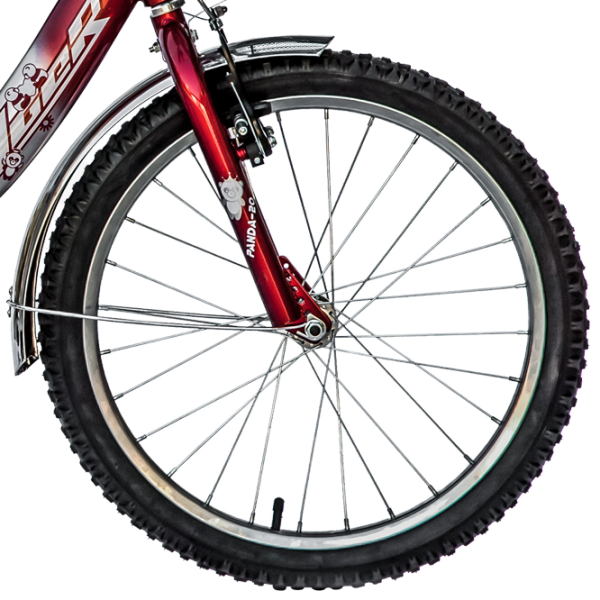 Bicicletă Fulger Panda 20" 11.6" Oțel/ Red Silver photo 5