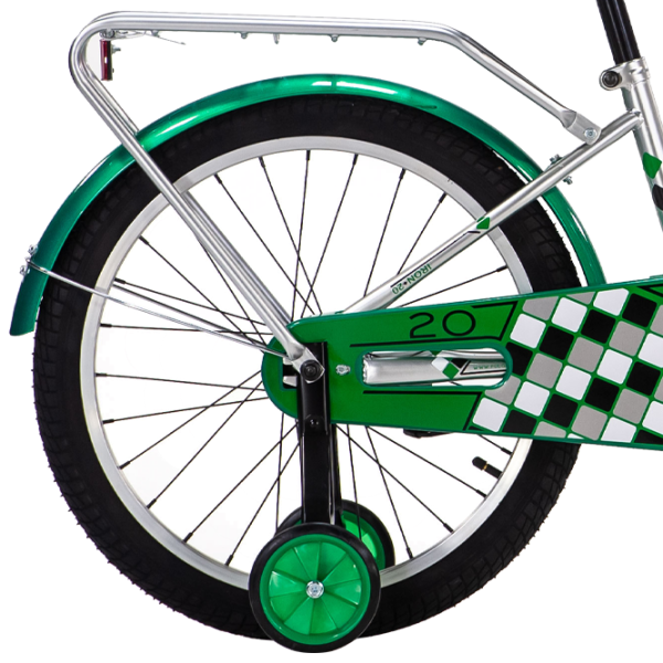 Bicicletă Fulger Iron 20" 10.5" Oțel/ Green Silver photo 2 Bicicletă Fulger Iron 20" 10.5" Oțel/ Green Silver photo 2
