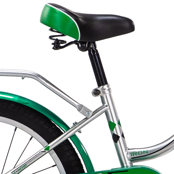 Bicicletă Fulger Iron 20" 10.5" Oțel/ Green Silver photo 3 Bicicletă Fulger Iron 20" 10.5" Oțel/ Green Silver photo 3