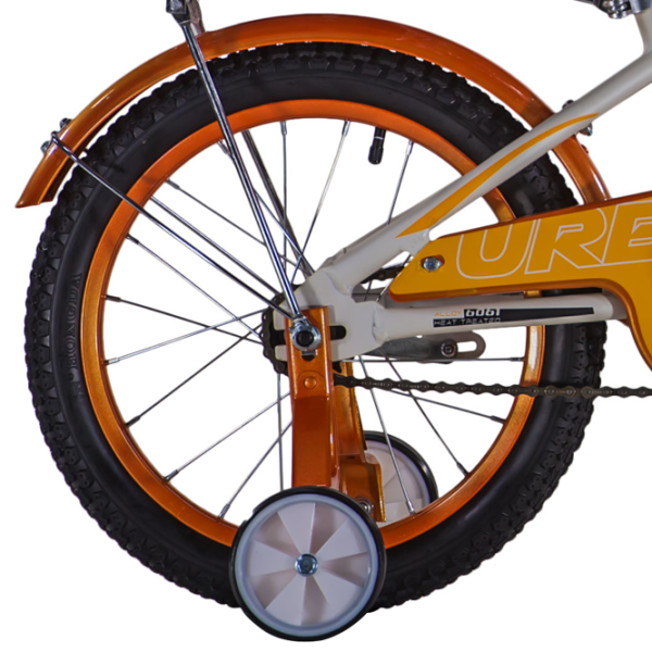 Велосипед Fulger Urban 16" Сталь/ Белый Желтый photo 2 Велосипед Fulger Urban 16" Сталь/ Белый Желтый photo 2