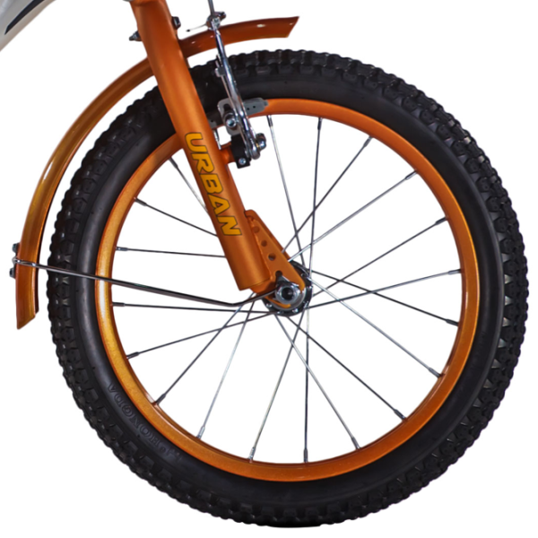 Велосипед Fulger Urban 16" Сталь/ Белый Желтый photo 5 Велосипед Fulger Urban 16" Сталь/ Белый Желтый photo 5