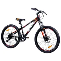 Bicicletă Krakken Bones 24" 12" Oțel/ Black Orange photo 2