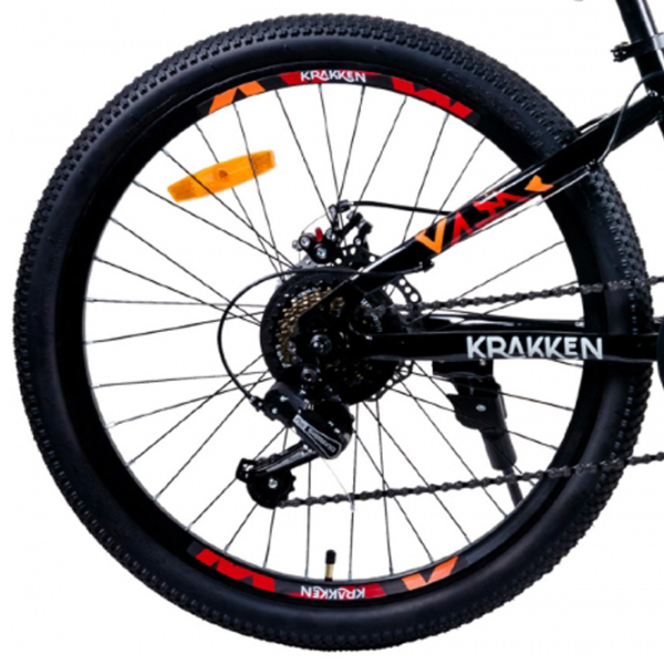 Велосипед Krakken Bones 24" 12" Сталь/ Черный Оранжевый photo 3