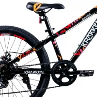 Bicicletă Krakken Bones 24" 12" Oțel/ Black Orange photo 4