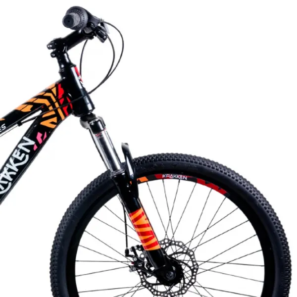 Велосипед Krakken Bones 24" 12" Сталь/ Черный Оранжевый photo 5