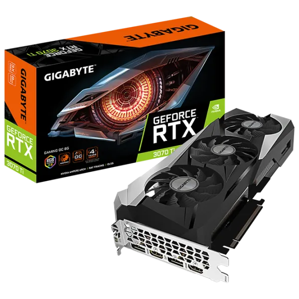 Видеокарта Gigabyte GeForce RTX 3070 Ti GAMING OC PCI Express x16 4.0 / 8 ГБ photo 8 Видеокарта Gigabyte GeForce RTX 3070 Ti GAMING OC PCI Express x16 4.0 / 8 ГБ photo 8