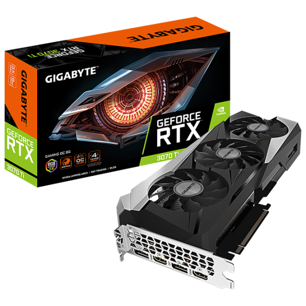Видеокарта Gigabyte GeForce RTX 3070 Ti GAMING OC PCI Express x16 4.0 / 8 ГБ photo 8 Видеокарта Gigabyte GeForce RTX 3070 Ti GAMING OC PCI Express x16 4.0 / 8 ГБ photo 8