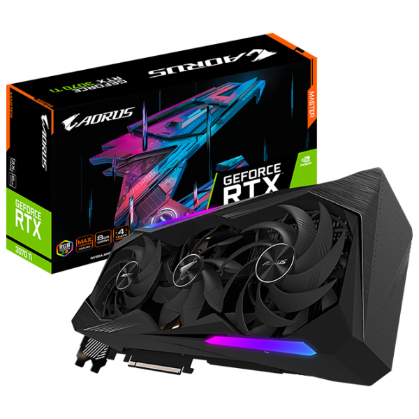 Видеокарта Gigabyte AORUS GeForce RTX 3070 Ti MASTER PCI Express x16 4.0 / 8 ГБ photo 9 Видеокарта Gigabyte AORUS GeForce RTX 3070 Ti MASTER PCI Express x16 4.0 / 8 ГБ photo 9