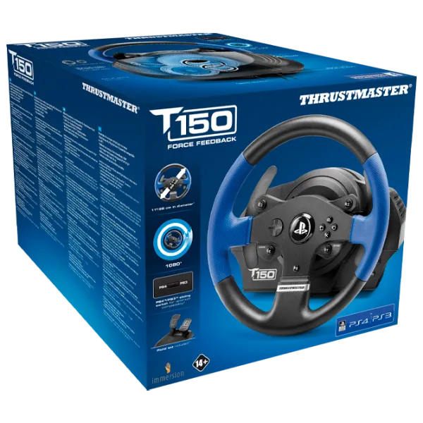Руль Thrustmaster T150 Force Feedback Проводная/ 14 buttons/ Черный photo 4