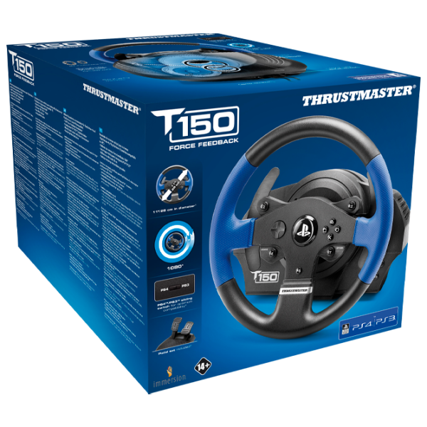 Руль Thrustmaster T150 Force Feedback Проводная/ 14 buttons/ Черный photo 4