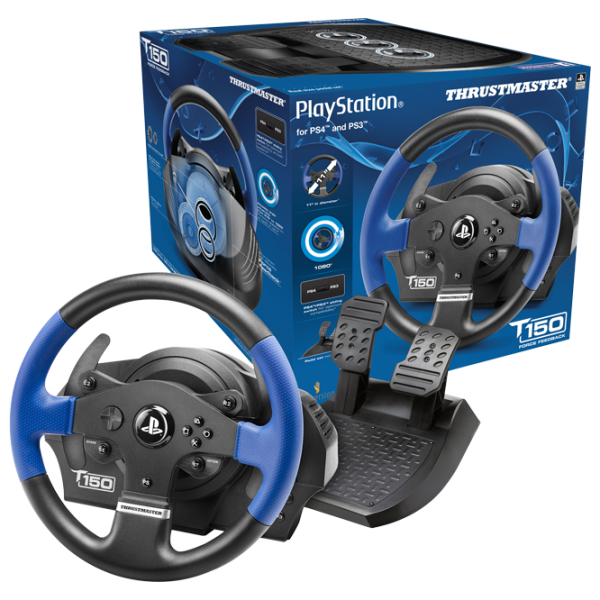 Руль Thrustmaster T150 Force Feedback Проводная/ 14 buttons/ Черный photo 5
