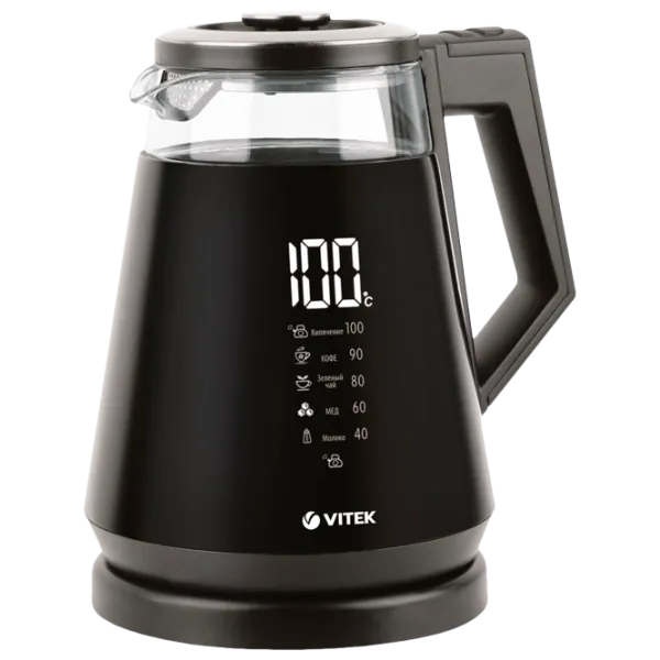 Ceainic electric Vitek VT-7063 1.7l / Închis / Black photo 2