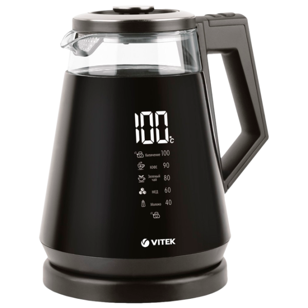 Ceainic electric Vitek VT-7063 1.7l / Închis / Black photo 2