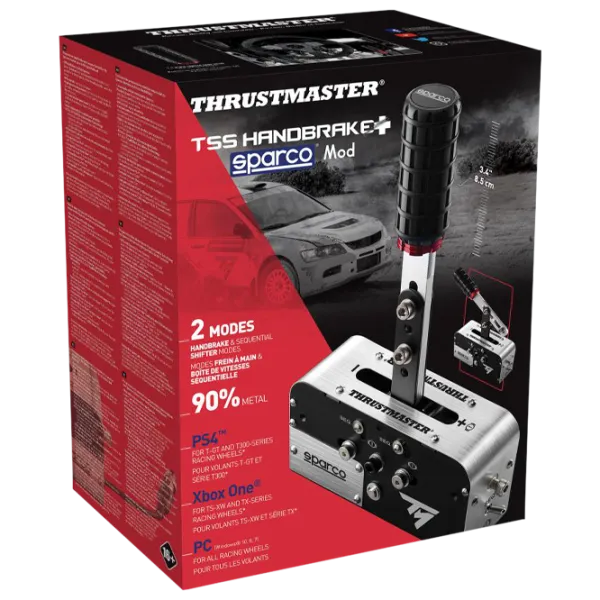 Frână de mână Thrustmaster TSS Handbrake Cu fir/ buttons/ Silver photo 4