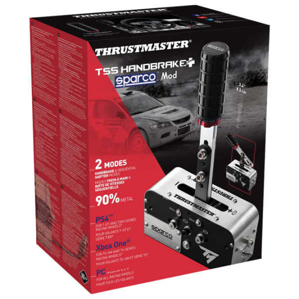 Frână de mână Thrustmaster TSS Handbrake Cu fir/ buttons/ Silver photo 4