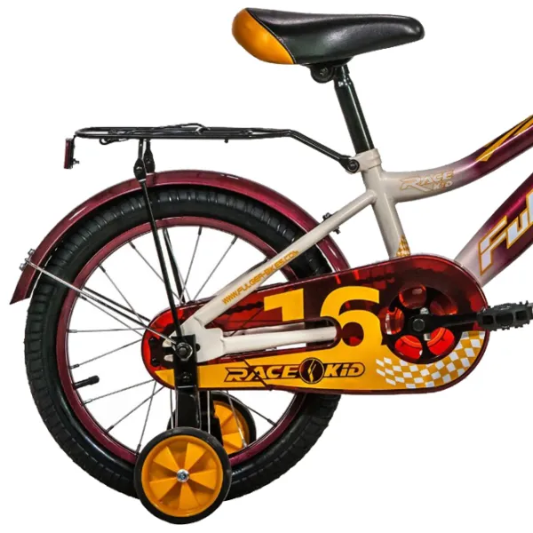 Bicicletă Fulger Rase Kid 16" Oțel/ Red Yellow photo 2