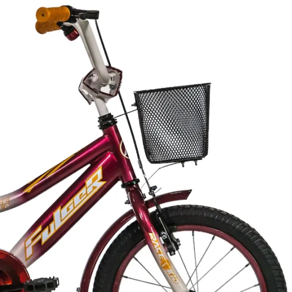 Bicicletă Fulger Rase Kid 16" Oțel/ Red Yellow photo 3