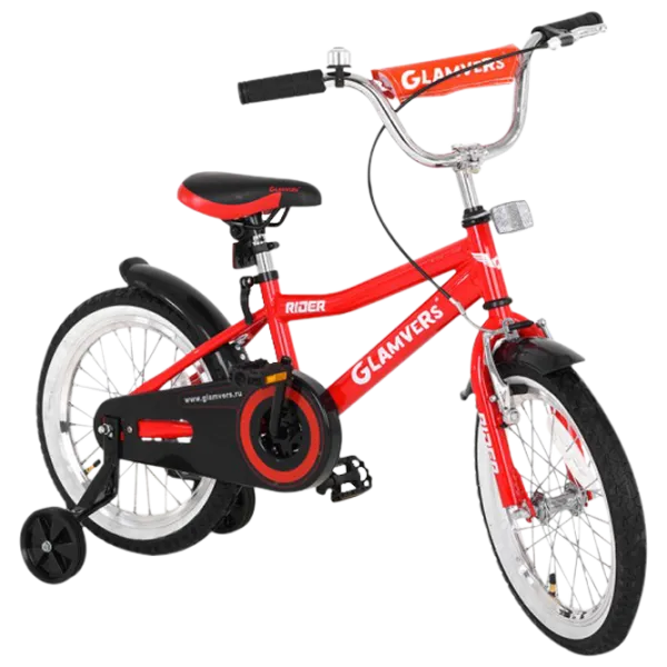 Bicicletă Glamvers Rider 16 16" Red photo 2 Bicicletă Glamvers Rider 16 16" Red photo 2