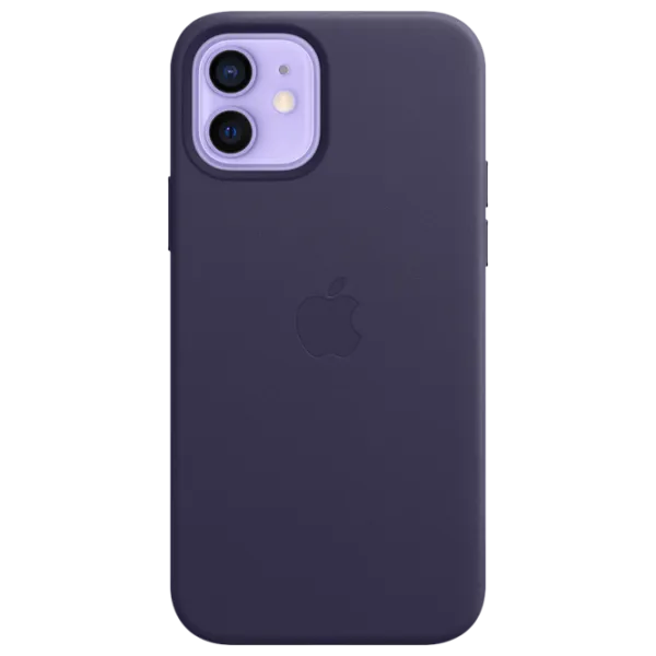 Husă pentru smartphone Apple iPhone 12/ 12 Pro Apple/ Back/ Piele/ Deep Purple photo 2 Husă pentru smartphone Apple iPhone 12/ 12 Pro Apple/ Back/ Piele/ Deep Purple photo 2